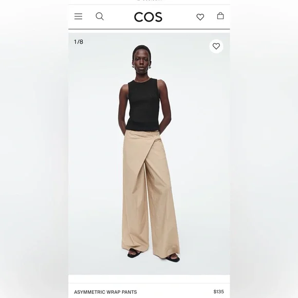 【新品未使用】L'Or Asymmetry Wrap Pants Buy COS Japan Asymmetric Wrap Pants at affordable prices